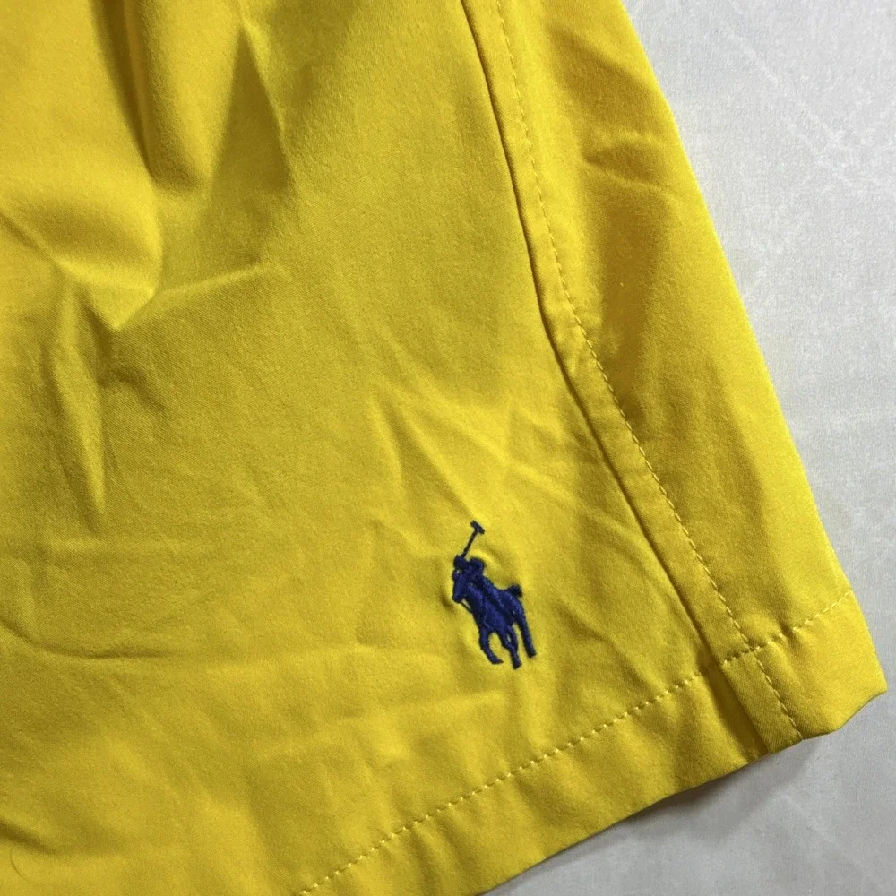 Polo Ralph Lauren Men's Yellow Swim Shorts Big & Tall 2XB Elastic Drawstring